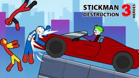 Stickman Destruction 3 Heroes